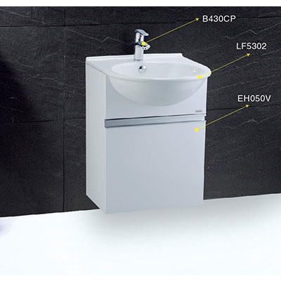 Bộ tủ chậu lavabo nhựa PVC Caesar LF5302 - EH050V